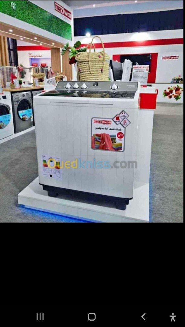 Promotion fin danee Machine à laver max wall semi automatique 12kg 