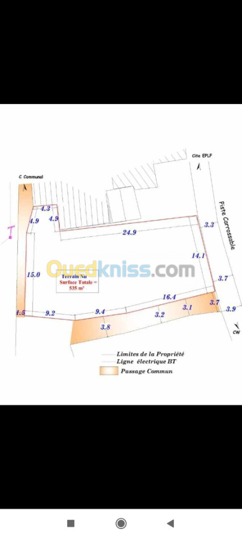 Vente Terrain Béjaïa Kherrata