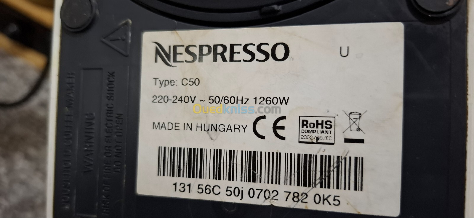 Machine à café Nespresso 