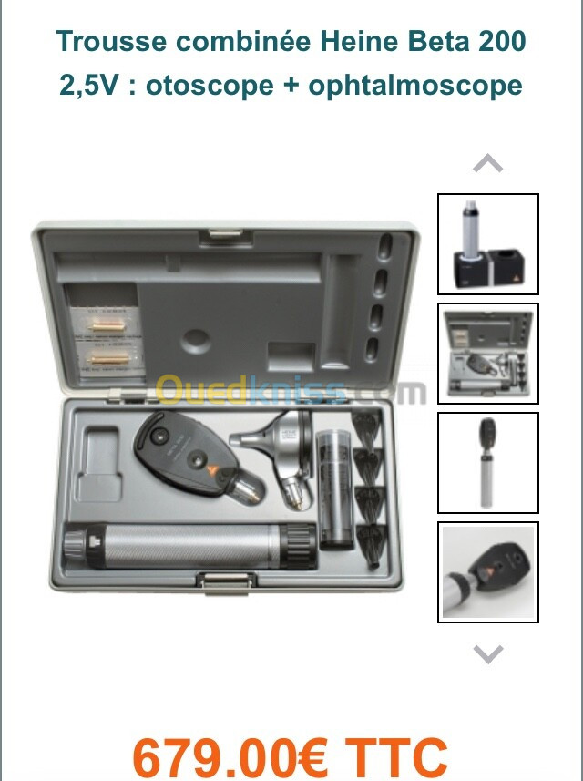 Kit diagnostic ophtalmologie ORL bonne état