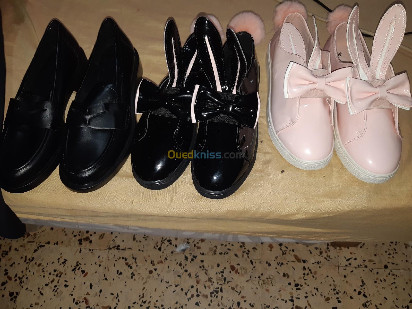 3paires de chaussure habtine caba