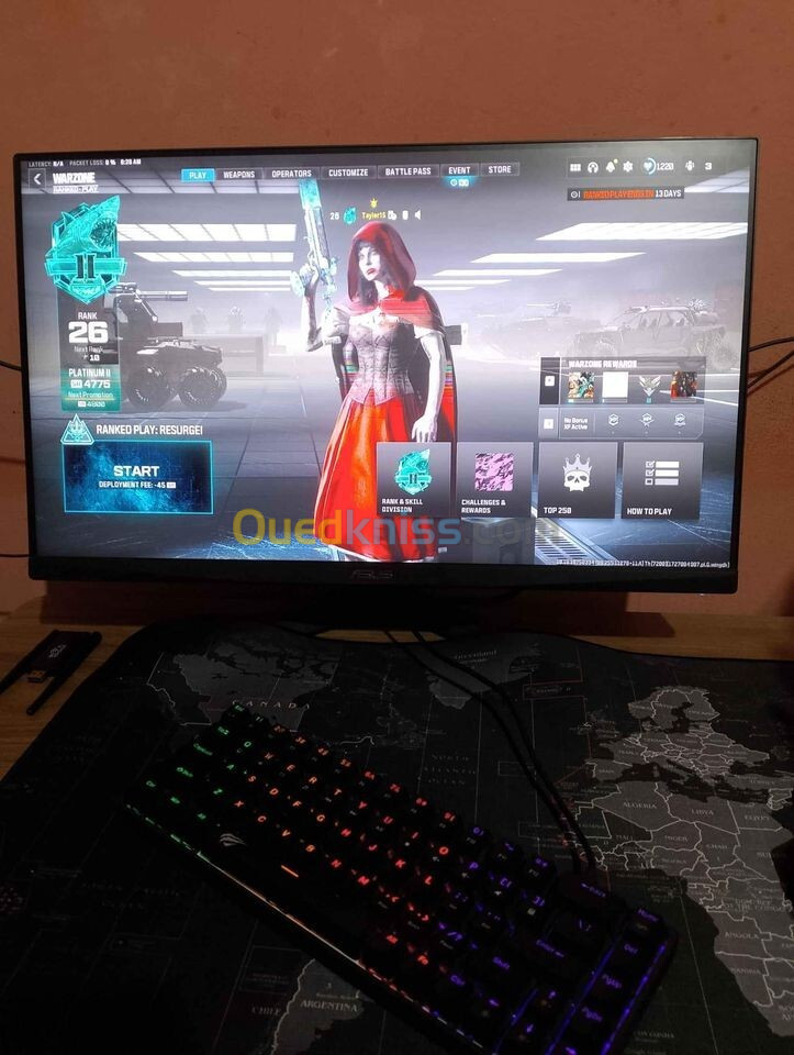 Monitor 165hz Asus a9ra ta7t! 