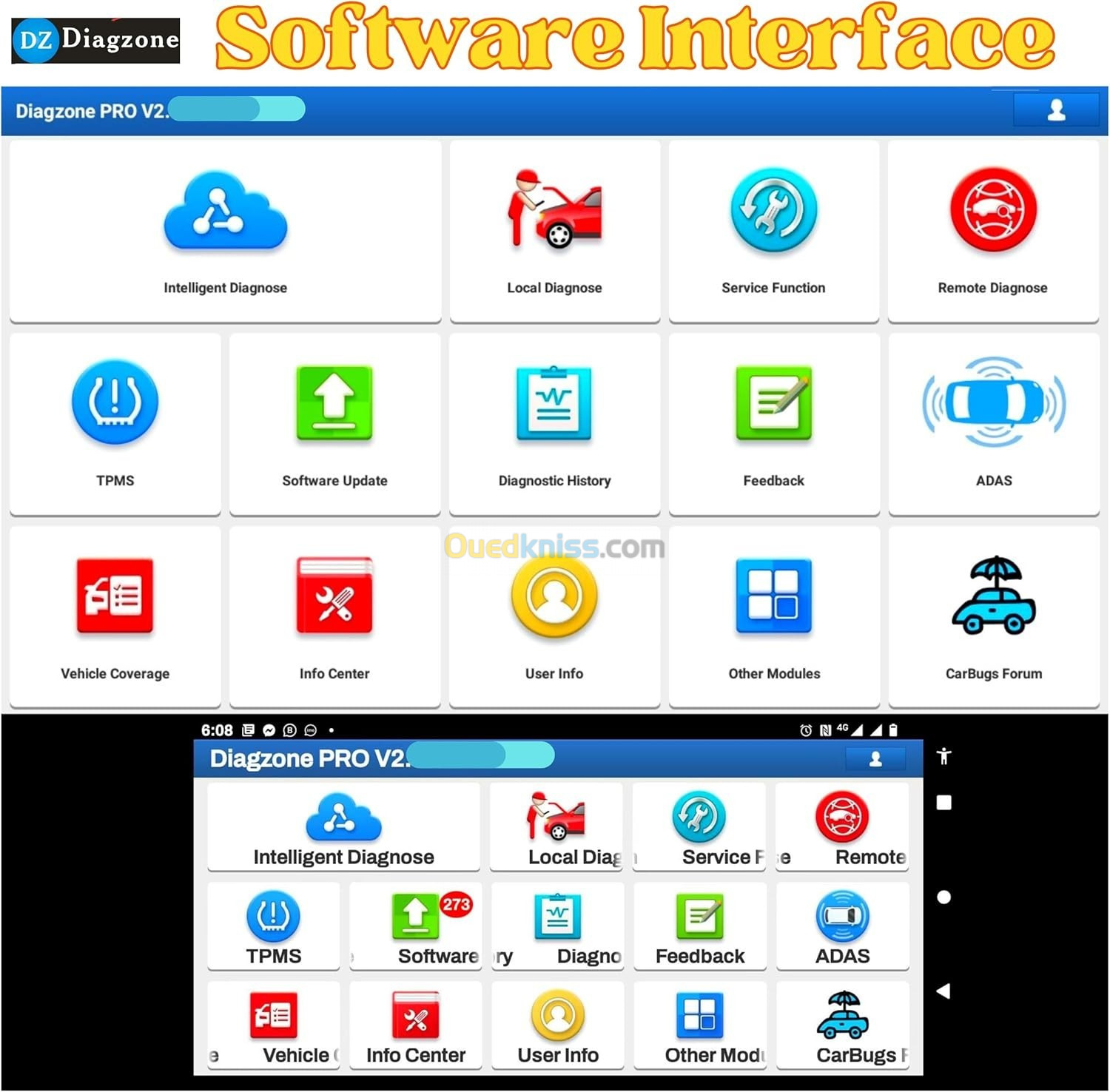 Scanner Auto Thinkdiag 2 Diagzone Pro - Toutes les Marques de Voitures avec Protocole CanFD (Launch)