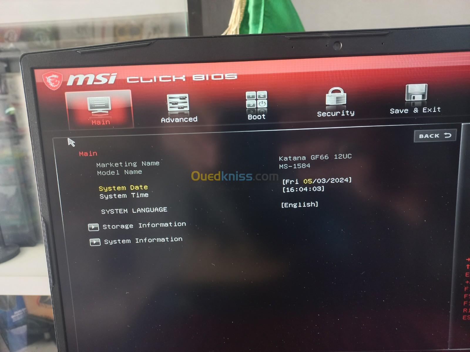 Prix choooooooooc msi i7 12H RTX 3050 b 16.5 million