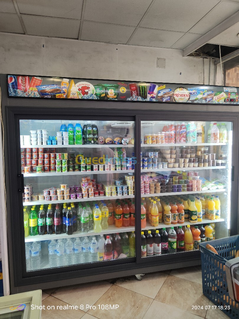 Frigo 2m pour supérette et alimentation générale et restaurant et cafétéria 