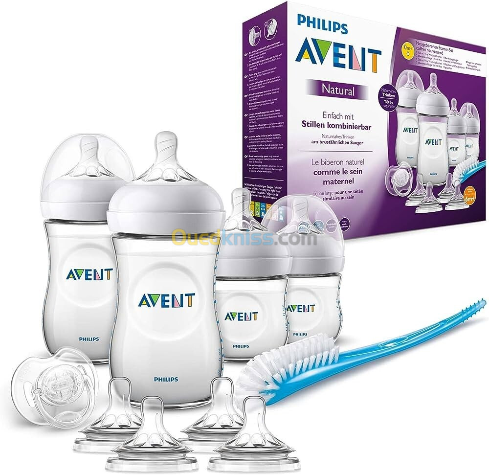 Kit biberons en plastique AVENT PHILIPS