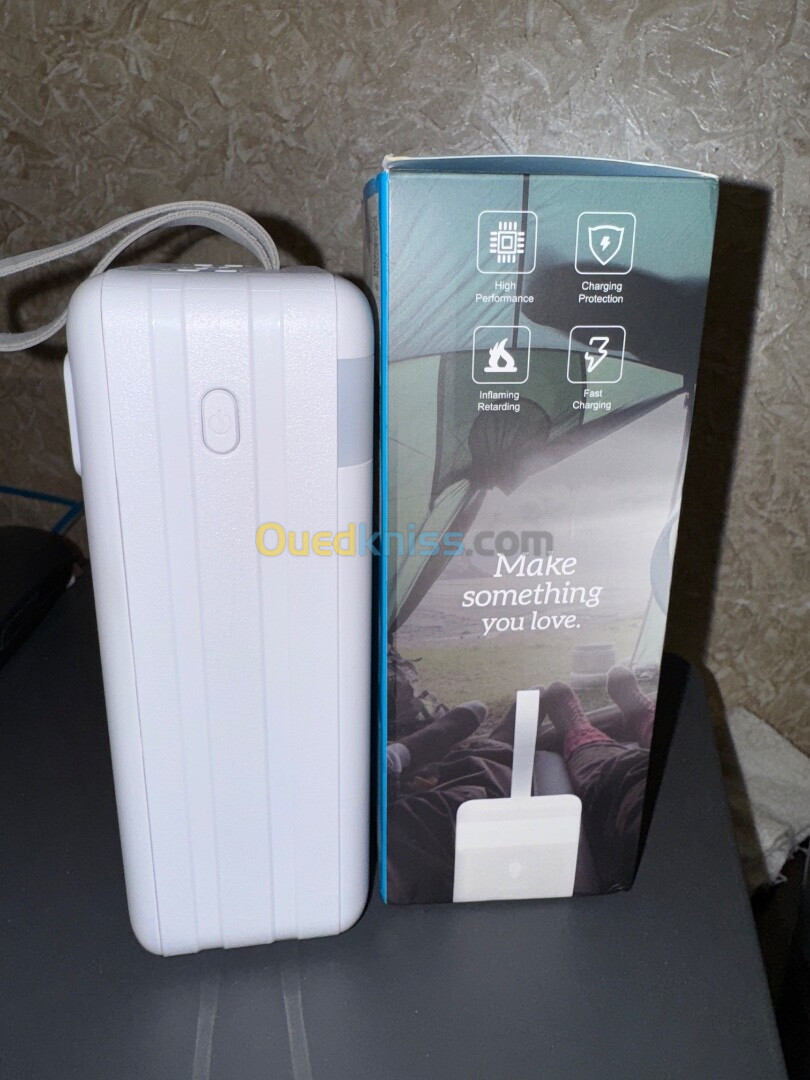 Power bank 60000 mAh hoco. Fast charging Charge 50% in 30 min led lamp