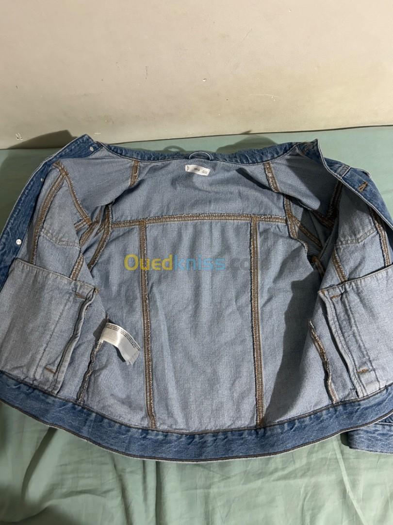 Veste en jean bleu