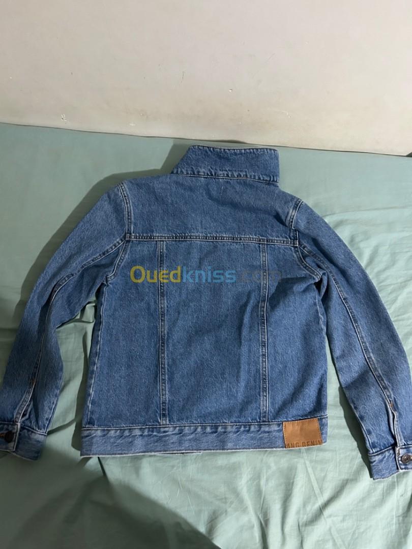 Veste en jean bleu