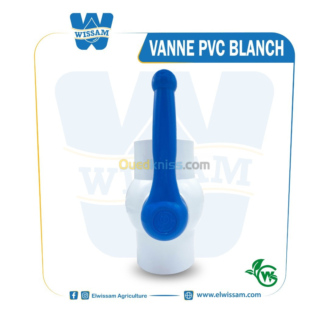 VANNE BLANCH PVC -W-