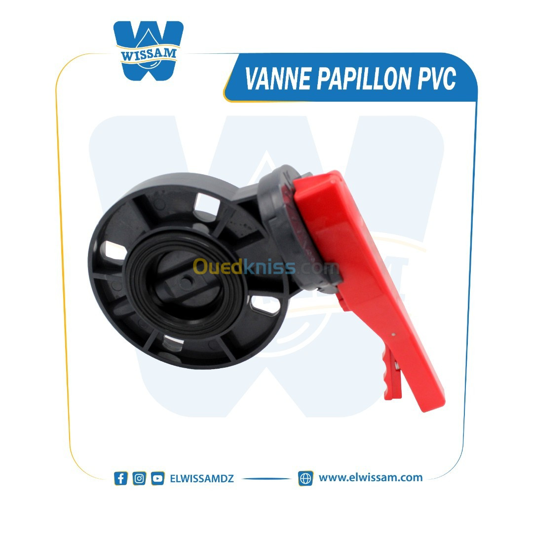 VANNE PAPILLON PVC