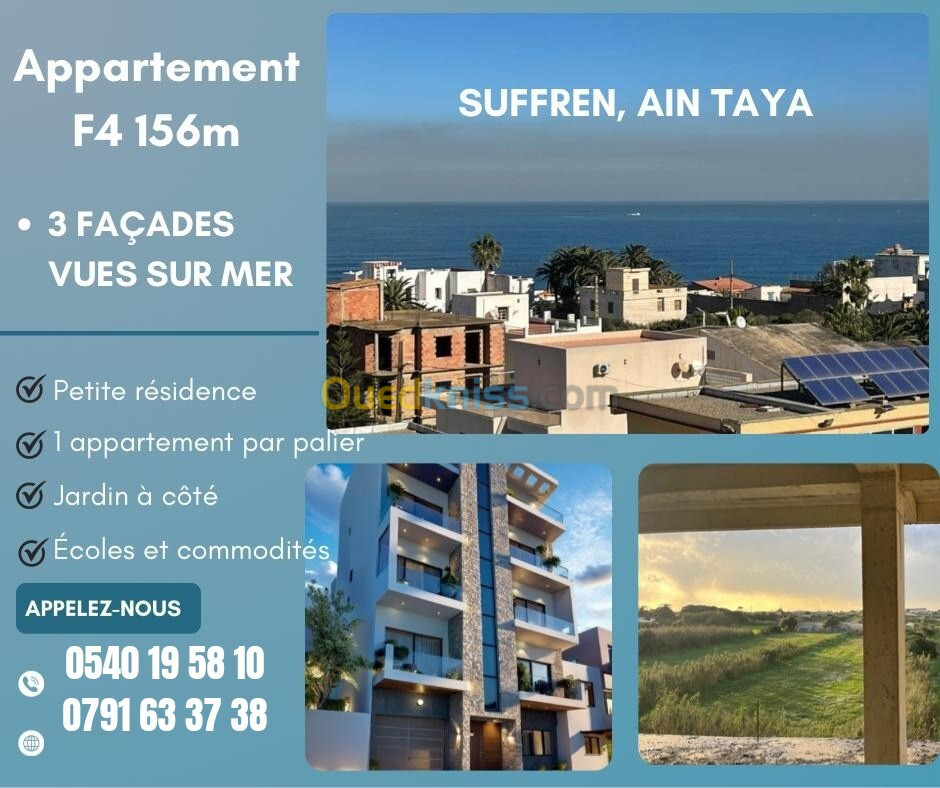 Vente Appartement F4 Alger Ain taya