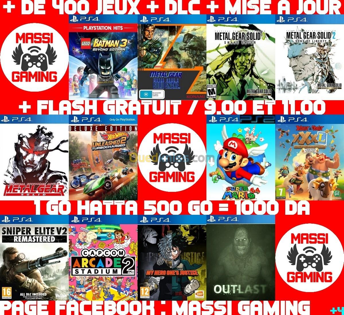 JEUX PS4 FLASHÉE 9.00 & 11.00 (+ FLASH GRATUIT + DLC + MISE A JOUR) --