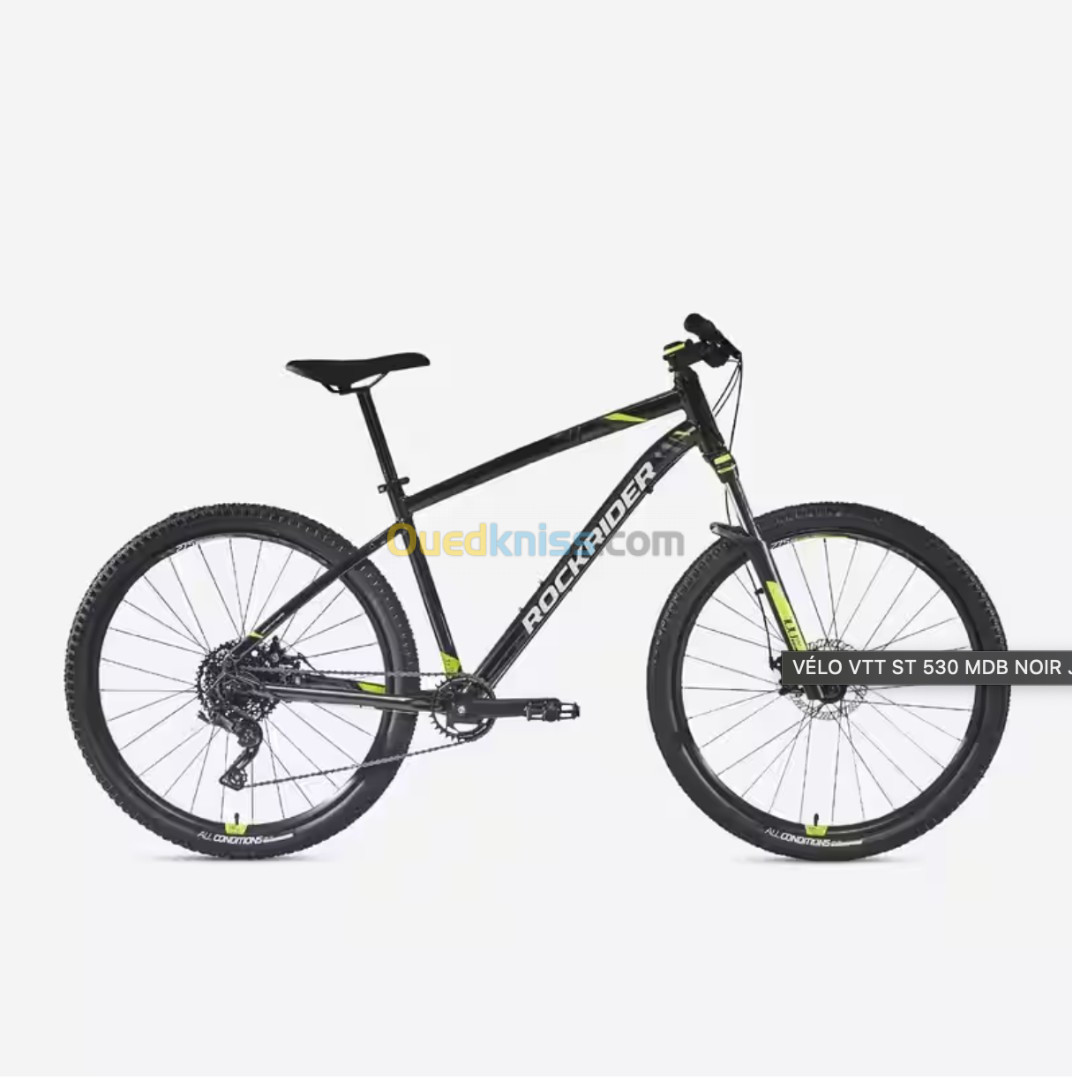 Vélo VTT ST 530 mdb noir, Rockrider taille L