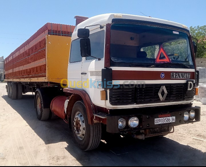 Remorque trailor 2012 Camion Renault G 290 1986