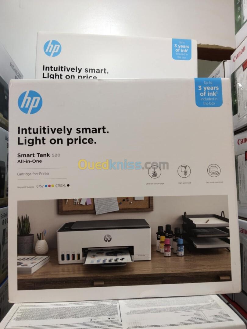 IMPRIMANTE MULTIFONCTION HP SMART TANK 520 