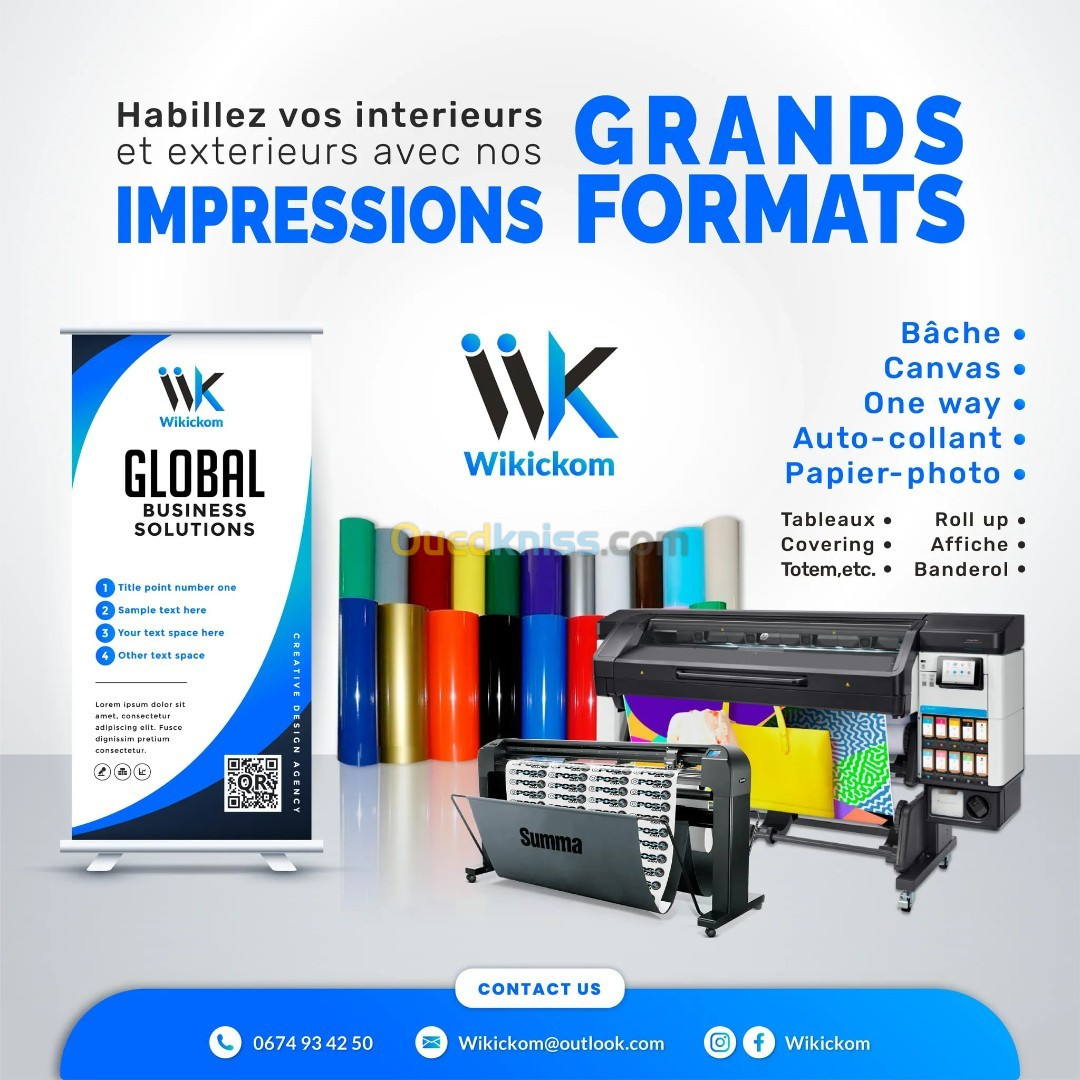 Impressions petit et grand formats