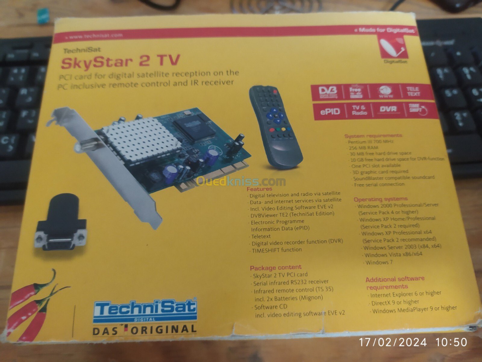 Sky star tv 2 carte satellite 