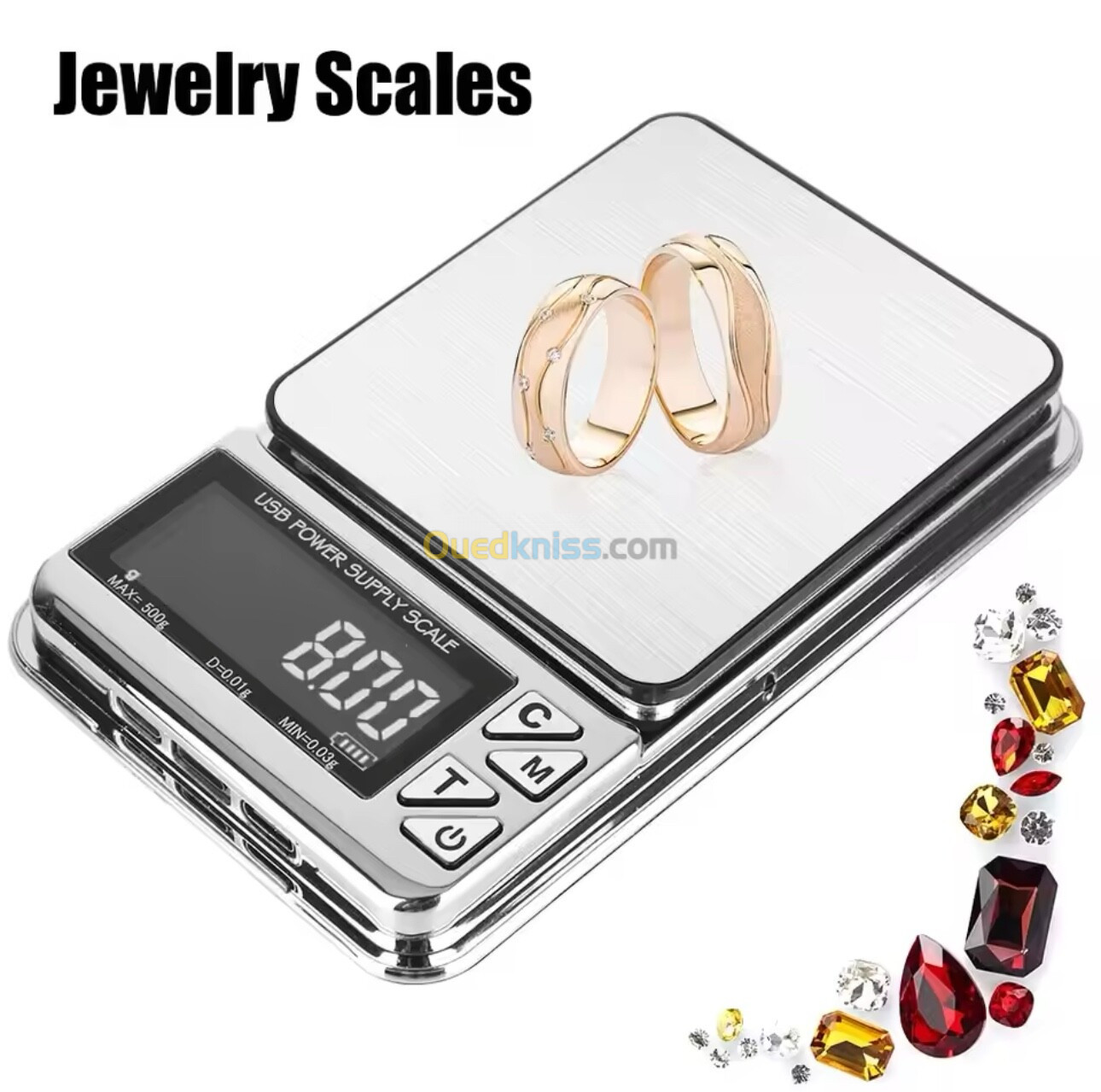 ميزان الذهب مجوهرات فضة balance bijoux 0.01 1KG rechargeable 