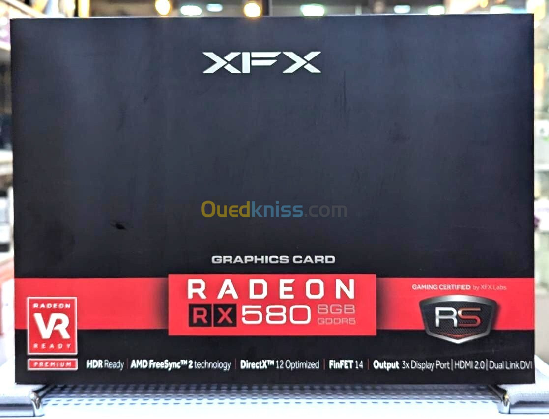 XFX AMD RADEON RX 580 OC - 8GB GDDR5 - RS GAMING CERTIFIED- AMD FREESYNC - DIRECTX - DUAL LINK