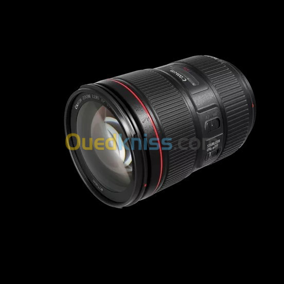 CANON OBJECTIF EF 24-105mm - F/4L IS II USM - APS-C - 3 VITESSES - FOCALE AJUSTABLE - MÉTAL - NOIR