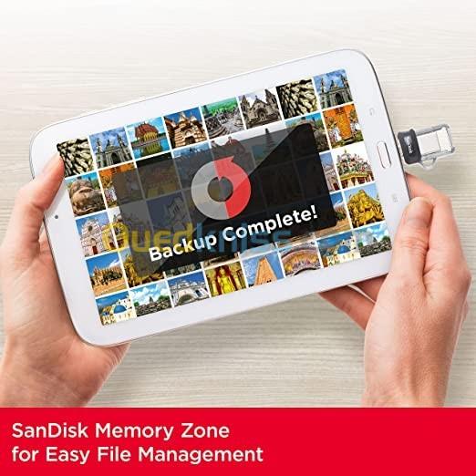 SanDisk 256 Go Ultra Dual Drive M3.0 Pour Appareils Android - MicroUSB, USB 3.0