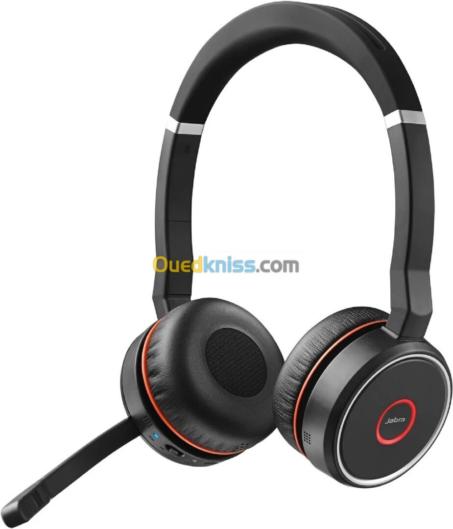  JABRA EVOLVE 75 SE - MICRO-CASQUE SANS FIL - STÉRÉO PRO - 3 MICROS - BLUETOOTH - 8 APPAREILS