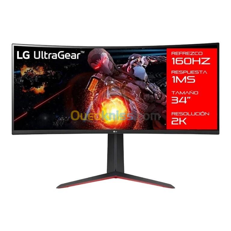 ECRAN LG 34GP63A ULTRAGEAR - 34" QHD CURVED - DALL VA - 160HZ - 1MS - 2K - HAUT-PARLEUR -HDMI - sRVB