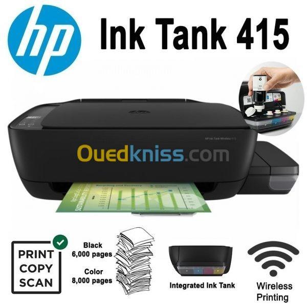 Imprimante HP Ink Tank 415 Multifonction À Réservoirs Jet D'encre - A4 - Sans Fil - WiFi