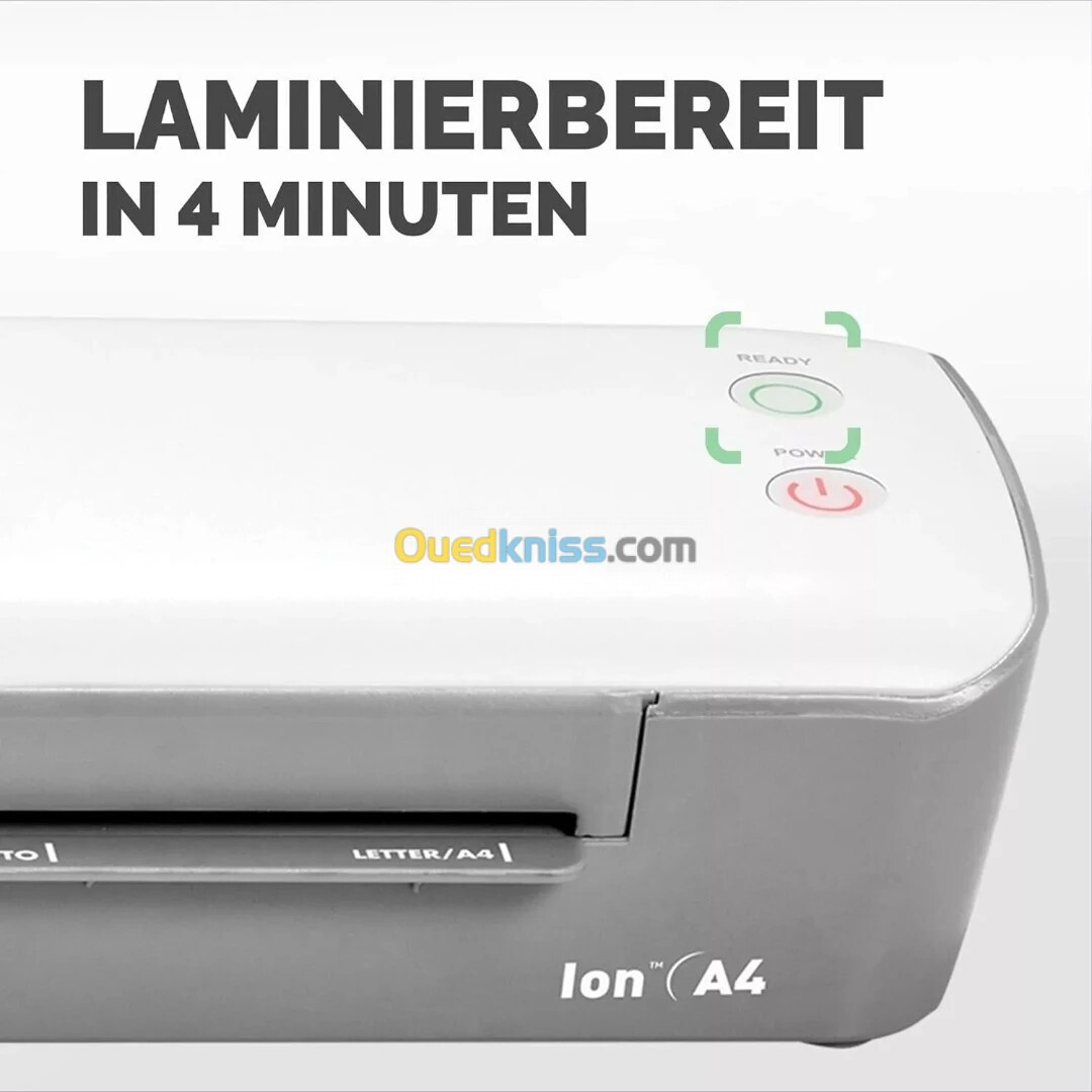 FELLOWES PLASTIFIEUSE ION LAMINATOR A4 - 4 MINUTES DE PRÉCHAUFFAGE - 125 MICRONS - 240 MM - PHOTOS -