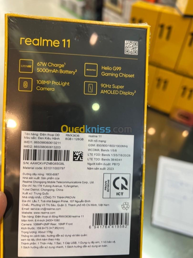 realme 11 - 128Go - 8Go - 6 7 Inch Amoled - 5000MAh