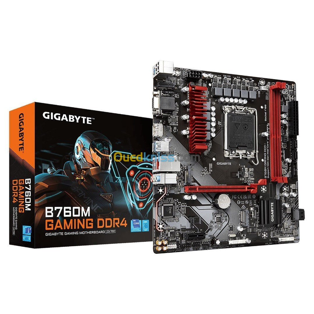 Gigabyte B760M GAMING DDR4 Micro ATX Socket 1700 Intel - M.2 PCIe 4.0 - USB 3.0 - PCI-Express 4.0