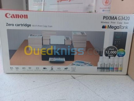 Canon PIXMA G3420 MegaTank Multifonction - Réservoir - A4 - Wi-Fi - Cloud