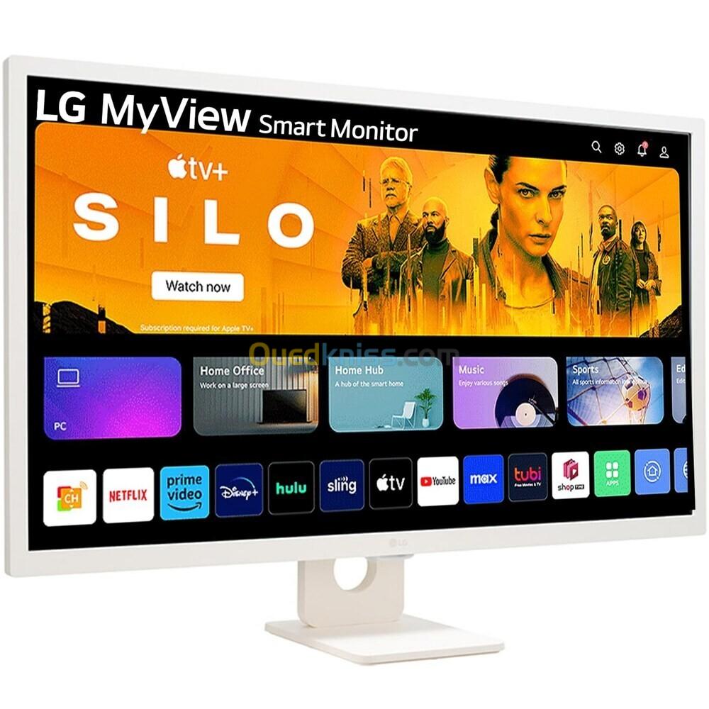 ECRAN LG 32SR50F - SMART MONITOR - 31.5" FHD - AIRPLAY 2 - 8MS - SRGB - BLUETOOTH - TÉLÉCOMMANDE