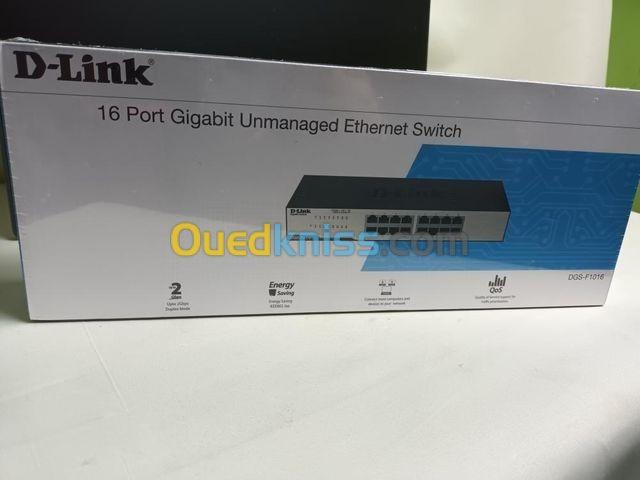 D-Link DGS-F1016 Switch Gigabit Ethernet 16-Port 10/100/1000 Mbps