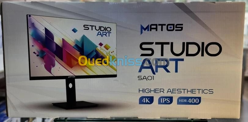 ECRAN MATOS STUDIO ART SA01 - 27 INCH 4K IPS 1MS - HDR 400 163 PPI - DCI-P3 - USB Type-C 65 W - NOIR