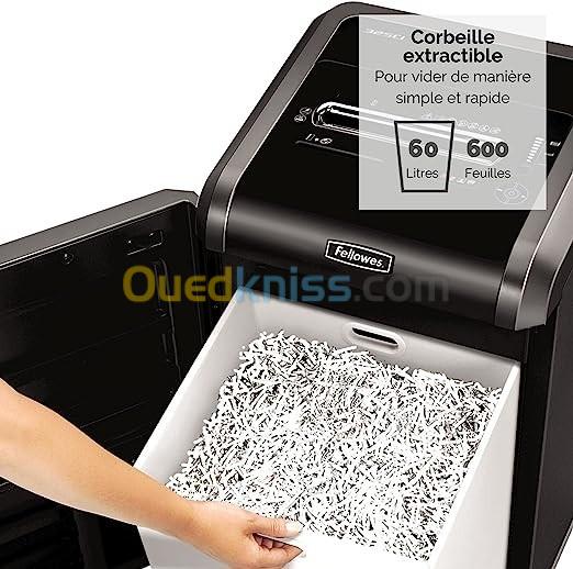 FELLOWES DESTRUCTEUR DE DOCUMENTS LX25 - COUPE CROISÉE P4 - 11,5 LITRES - AGRAFES - TROMBONES