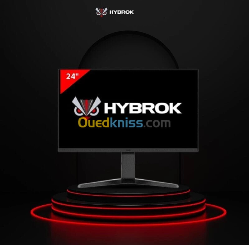 ECRAN HYBROK FLAME HG24IFL - GAMING MONITOR - 180HZ - IPS - 1MS - FHD - SPEAKERS - VGA- HDMI - NOIR