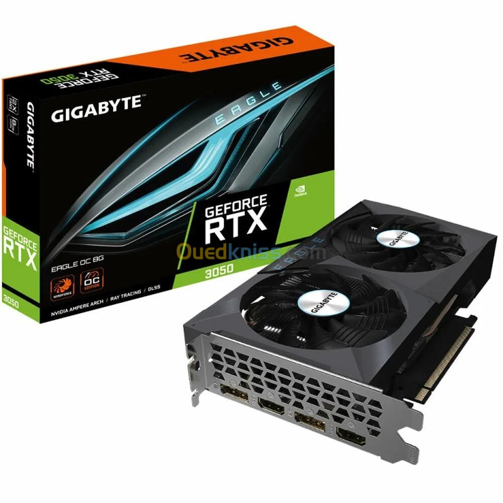 Gigabyte GeForce RTX 3050 EAGLE 8G - 8K UHD GDDR6 PCI Express 4.0