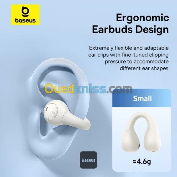 BASEUS EARPOD AIRGO AS01 ORIGINAL - BLUETOOTH 5.3 - RÉDUCTION DE BRUIT - 2MIC ENC HD - ÉTANCHE -