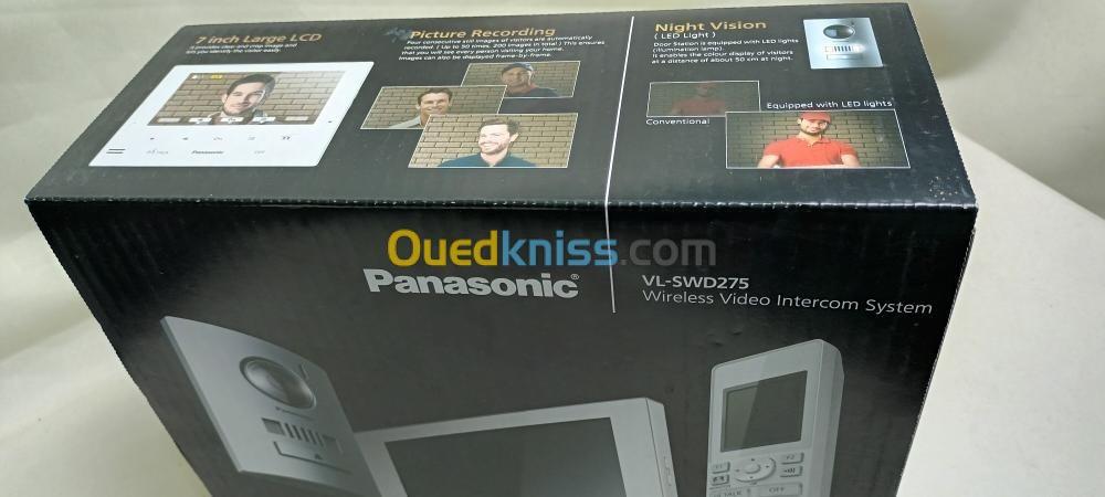 Panasonic Interphone Vidéo Sans Fil VL-SWD275 Écran 7 Pouces
