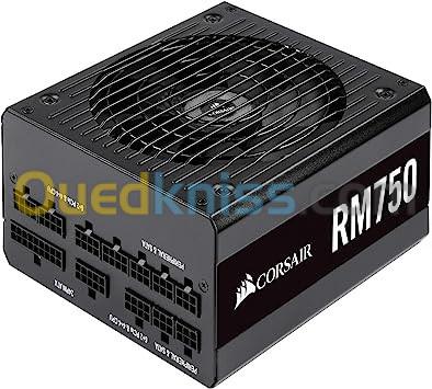 ALIMENTATION CORSAIR RM750E 750 WATTS 80PLUS GOLD MODULAIRE