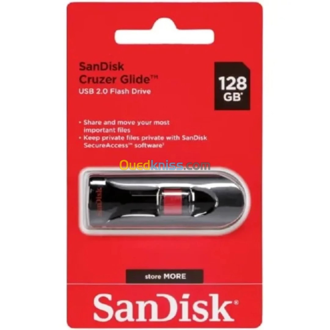 Flash Disque SanDisk Cruzer Glide 128GB 3.0 USB Flash Drive