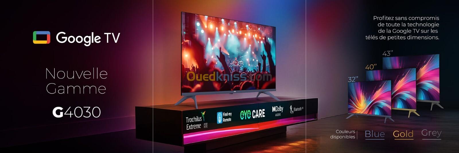 TV IRIS 40" G4030 - FULL HD - GOOGLE TV - ANDROID - BELUTOOTH - EYE CARE - DOLBY AUDIO - GOOGEL CAST