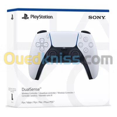 Manette Sans Fil Sony Dual Sense PS5 - Originale - Blanche - 