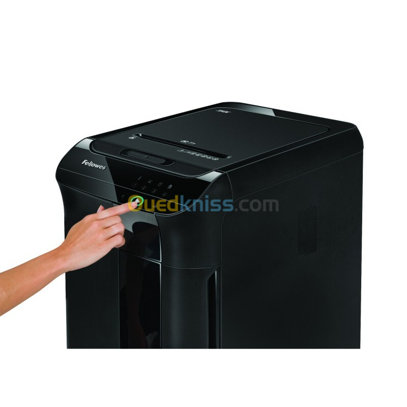 FELLOWES DESTRUCTEUR DOCUMENTS AUTOMAX 350C P-4 - 68 Litres - COUPE CROISÉE - AGRAFES - TROMBONESES