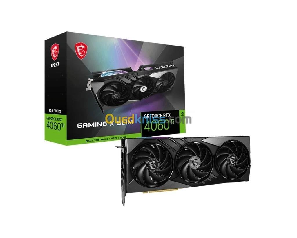 MSI GeForce RTX 4060 Ti GAMING X SLIM - 8GB GDDR6 - 2670 MHz - 550 W - 8K 60Hz HDR - DLSS3