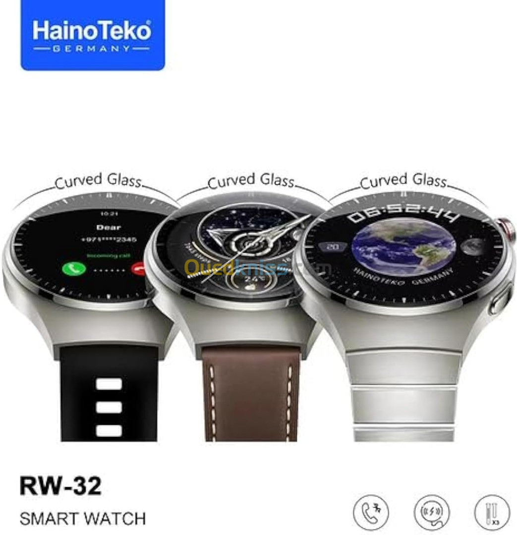 SMART WATCH 4 PRO HAINO TEKO GERMANY RW32 - 1.43 INCH AMOLED CURVED GLASS - CARBON -