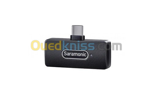 SARAMONIC BLINK100-B5 - MICROPHONE SANS FIL À DOUBLE CANAL - ULTRACOMPACT 2.4GHZ - USB-C - NOIR