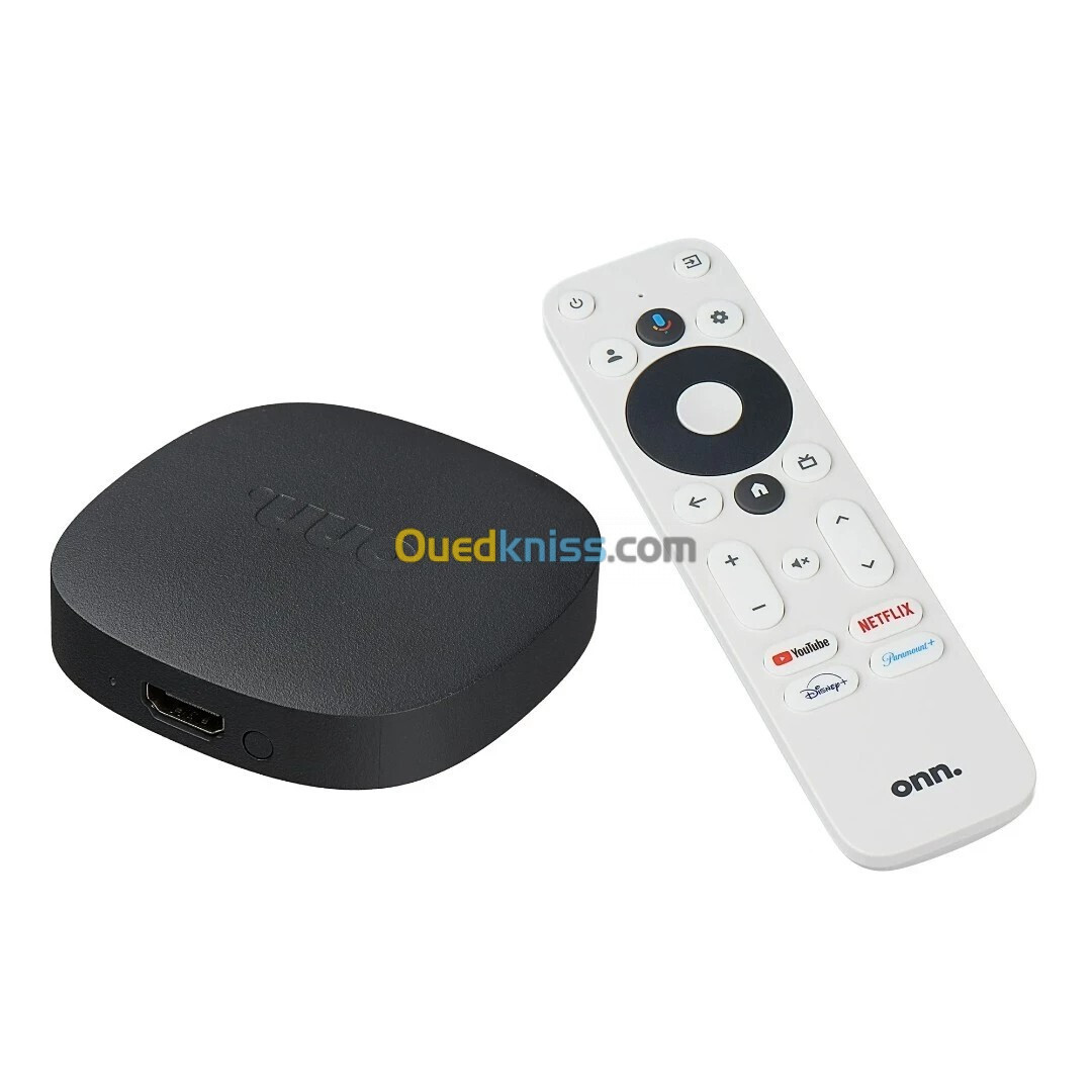 WATCH ONN - 4K UHD STREAMING BOX - Wi-Fi - RAM 2Go - 8Go STOCKAGE - GOOGLE TV - TÉLÉCOMMANDE - HDMI